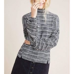 Anthropologie xs Numph Lorinda Sweater Glen Check